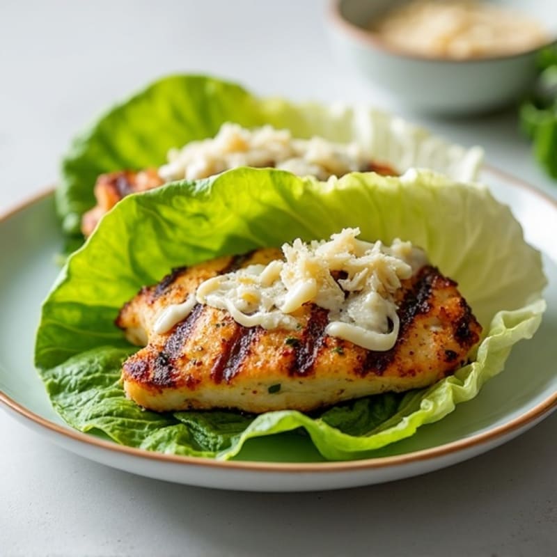 Grilled Chicken Caesar Lettuce Wraps