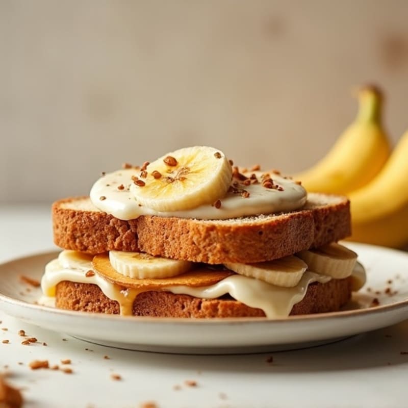 Protein-Packed Almond Butter Banana Sandwich