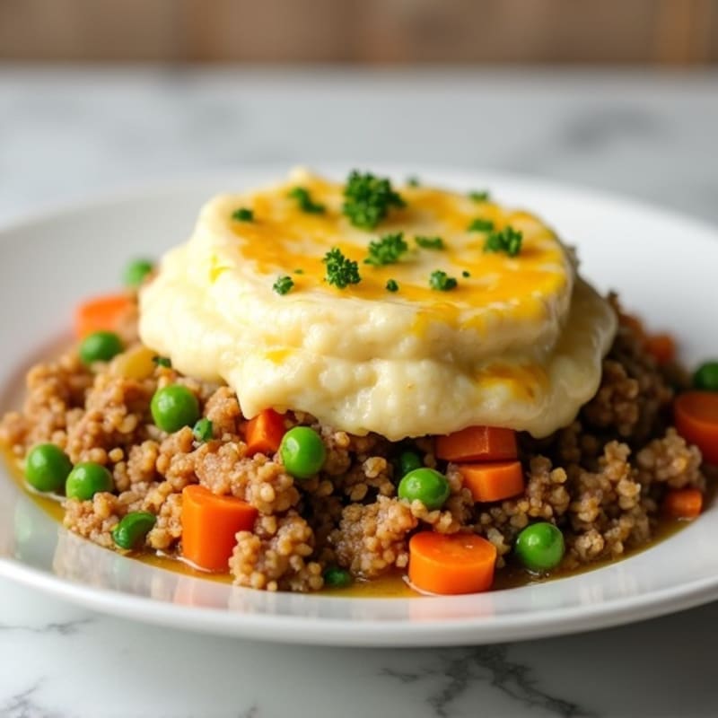Cauliflower-Topped Turkey Shepherd's Pie