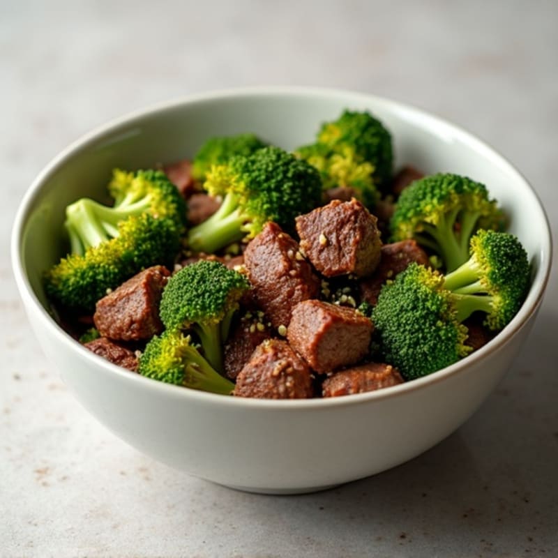 Tender Beef and Crispy Roasted Broccoli Bowl