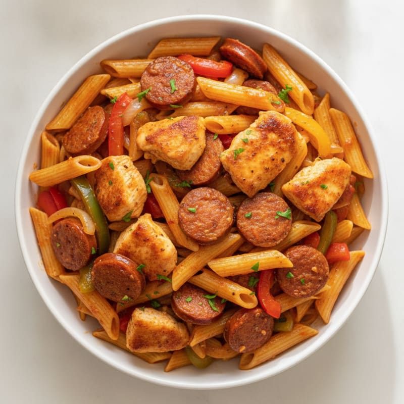 Cajun Chicken and Sausage Pasta