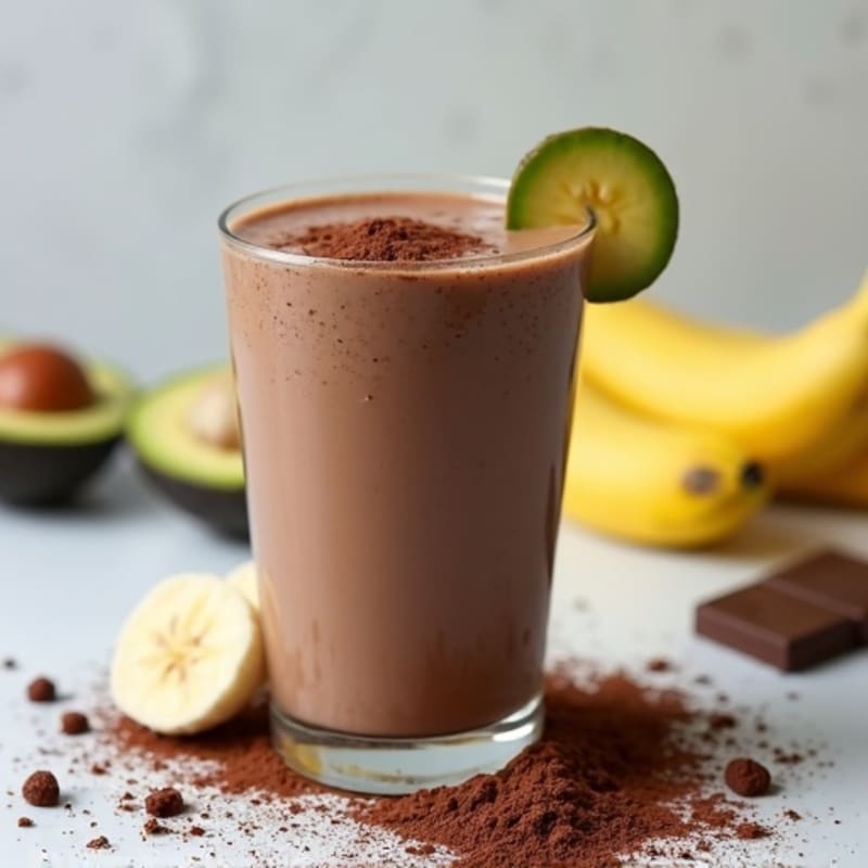Creamy Dark Chocolate Protein Smoothie