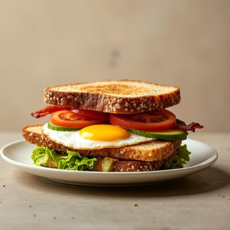 Fresh Avocado BLT Sandwich