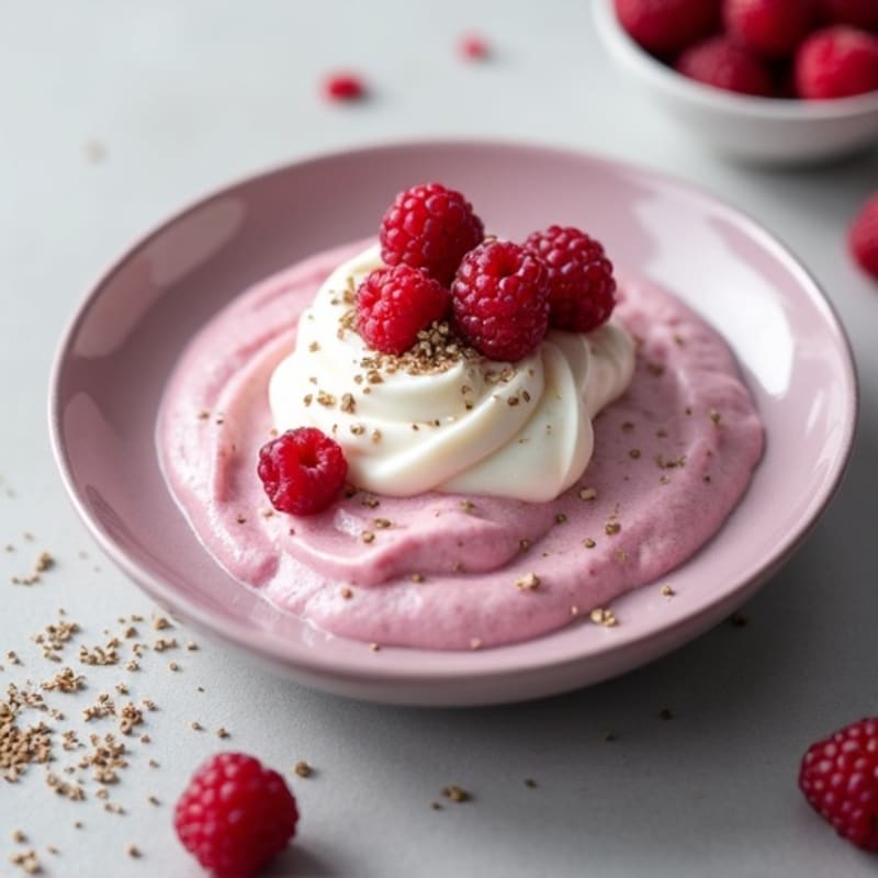 Silky Greek Yogurt Protein Mousse with Mixed Berries