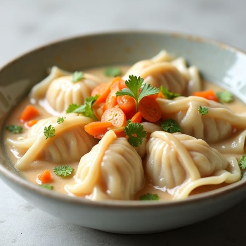 Creamy Chicken and Vegetable Dumplings