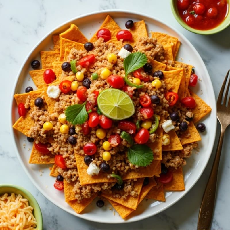 Lean Ground Turkey Crispy Sheet Pan Nachos