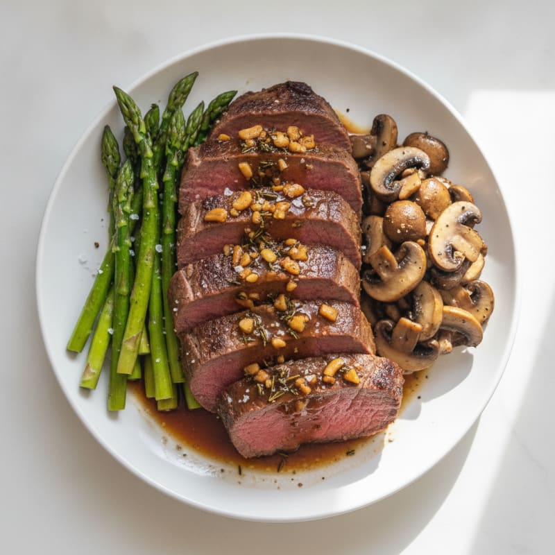 Garlic Herb Roasted Beef Tenderloin