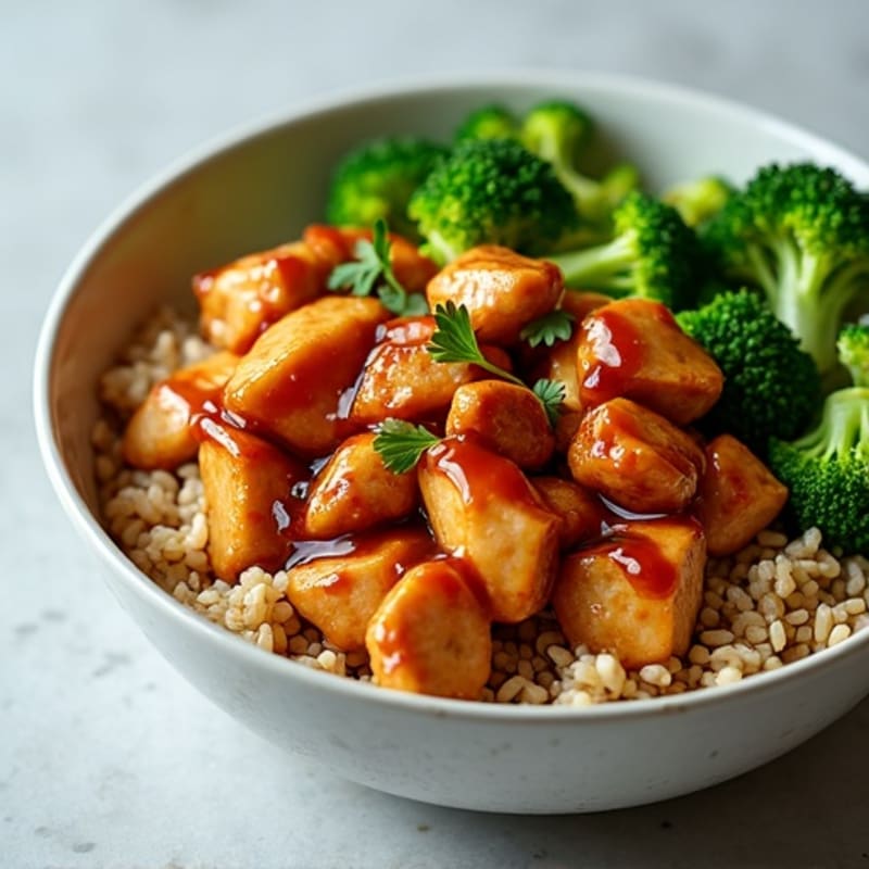 Sticky Ginger-Garlic Teriyaki Chicken Bowl