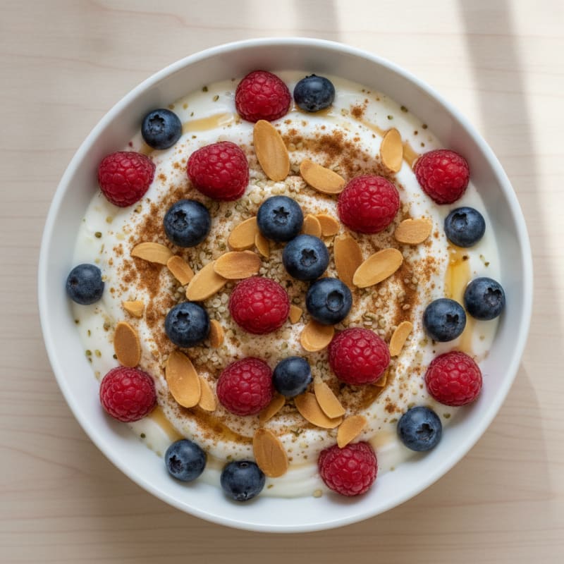 Berry Almond Yogurt Parfait