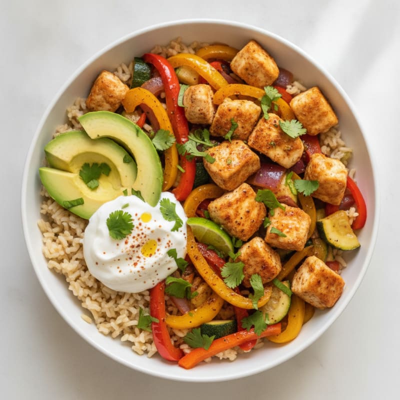 Chicken and Veggie Burrito Bowl