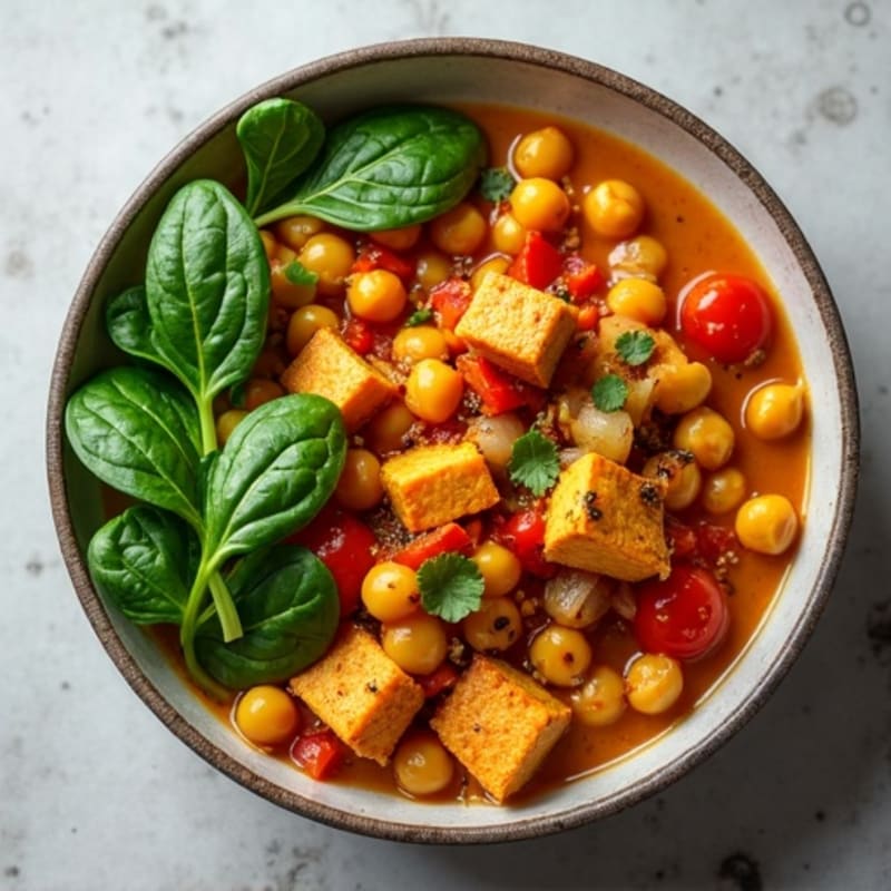 Aromatic Chickpea and Tomato Curry Bowl