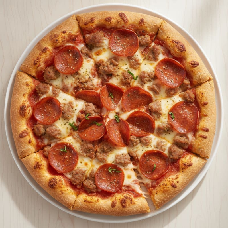 Stuffed Crust Meat Lovers Pizza