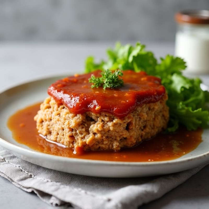 Lean Baked Meatloaf with Savory Gravy