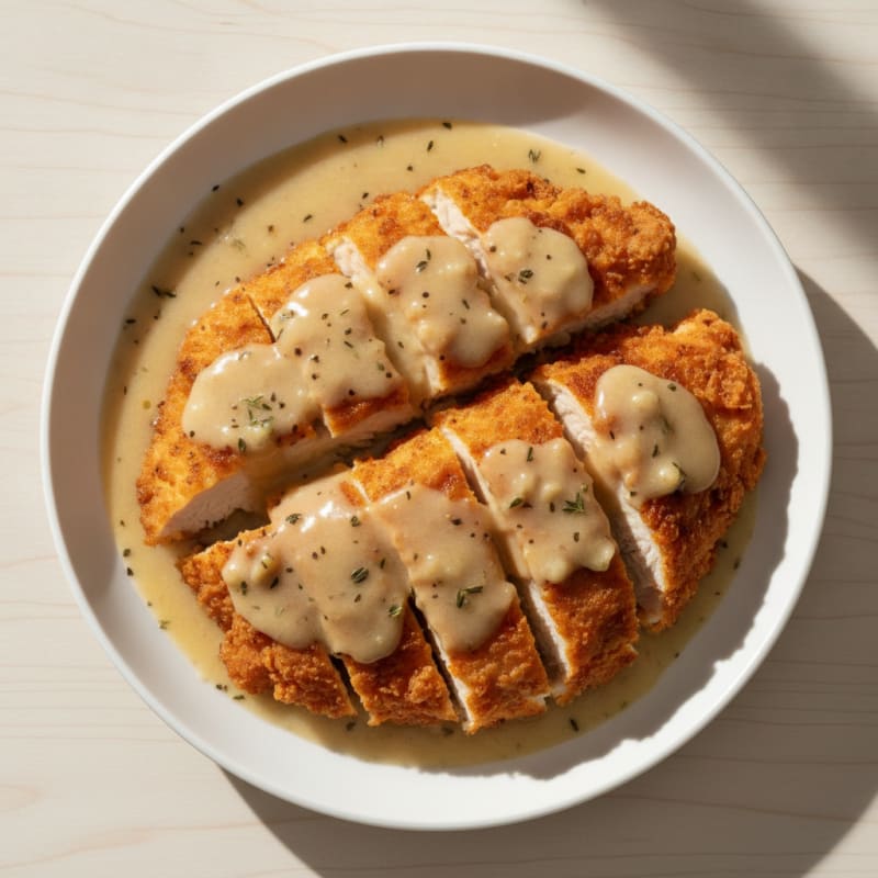 Buttermilk Fried Chicken with Creamy Gravy