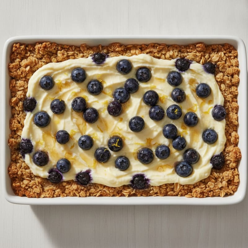 Lemon Blueberry Cheesecake Crumble Bars