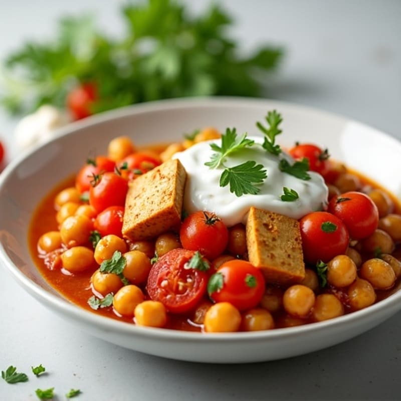 Hearty Spiced Chickpea and Tomato Simmer