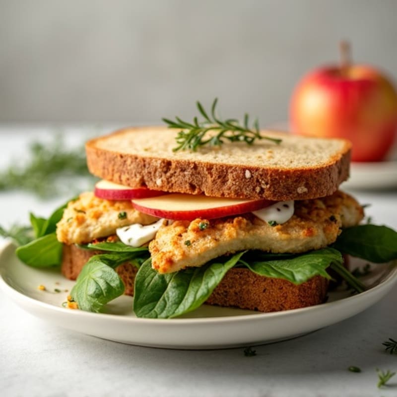Herb-Roasted Chicken and Apple Salad Sandwich