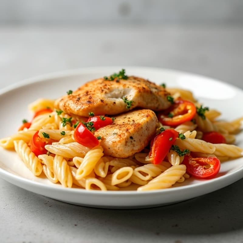 Creamy Cajun Chicken Pasta with Bell Peppers