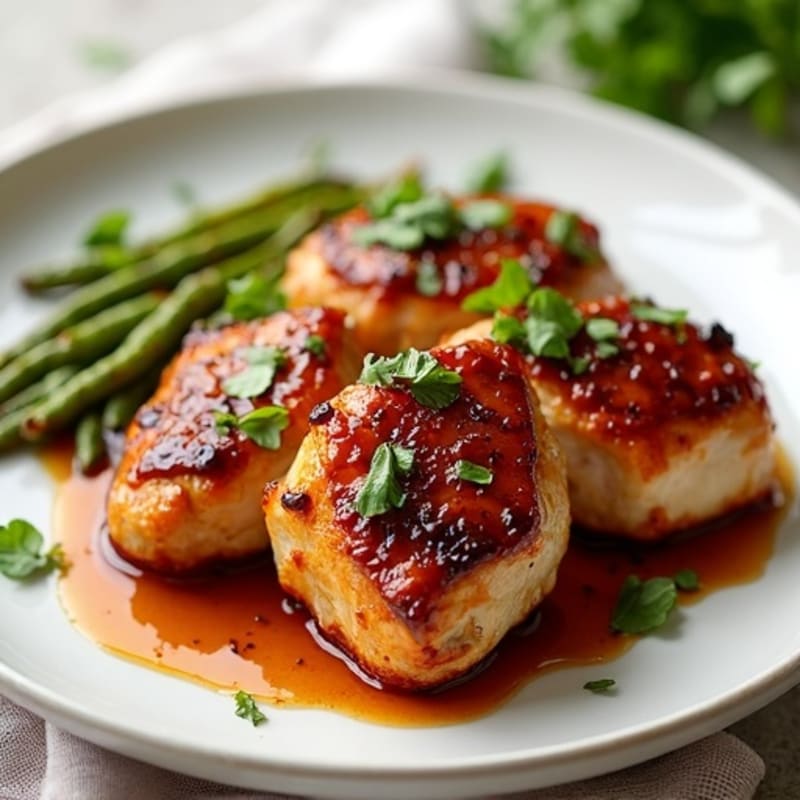 Sweet and Sticky Roasted Chicken Thighs