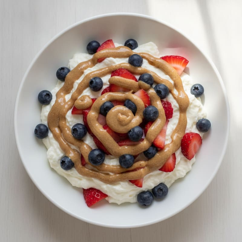 Silky Greek Yogurt Protein Pudding with Berries