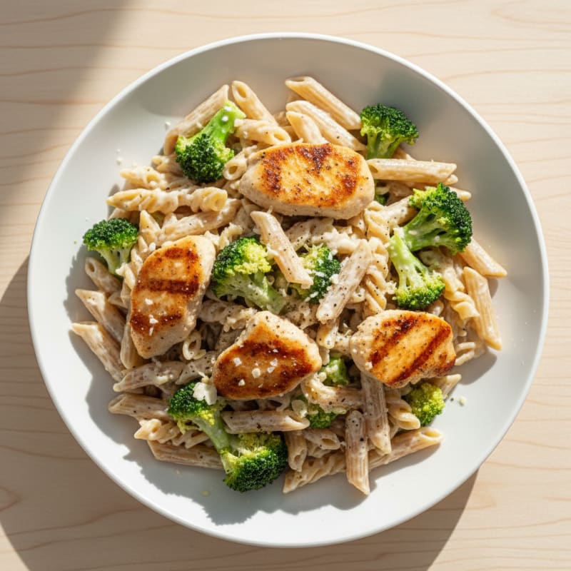 Garlic Parmesan Chicken Alfredo Pasta