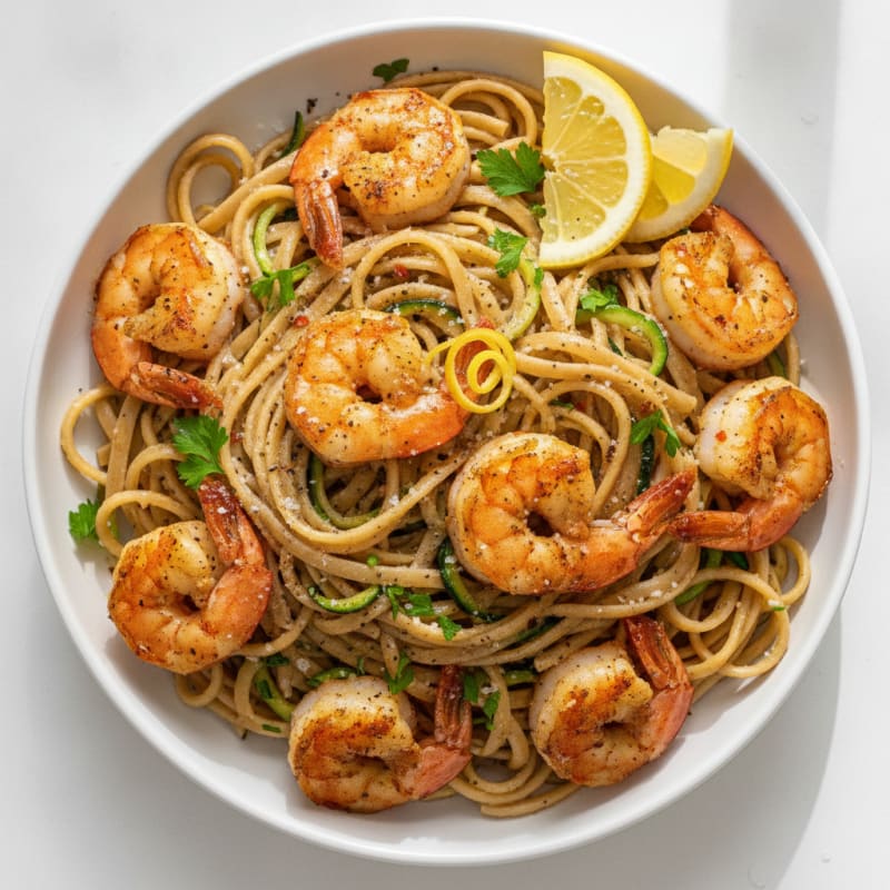 Garlic Butter Shrimp Scampi Pasta