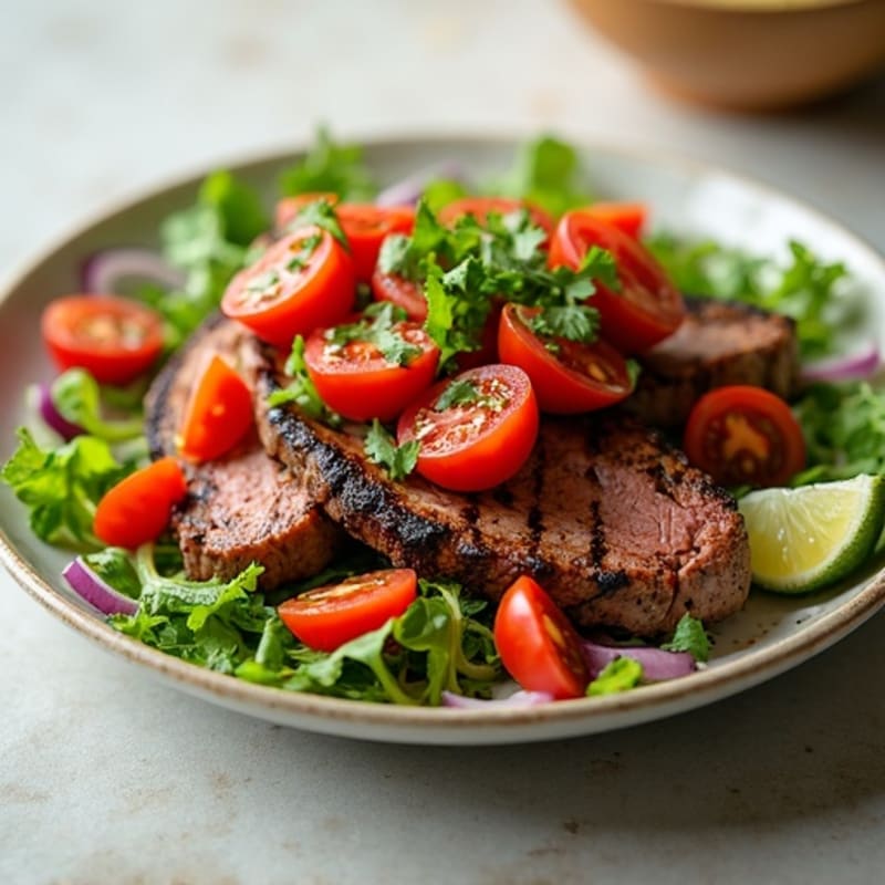 Grilled Steak Salad with Fresh Tomato Salsa