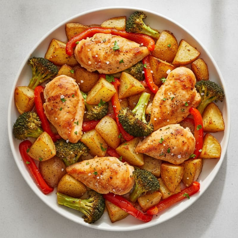 Loaded Chicken and Veggie Sheet Pan
