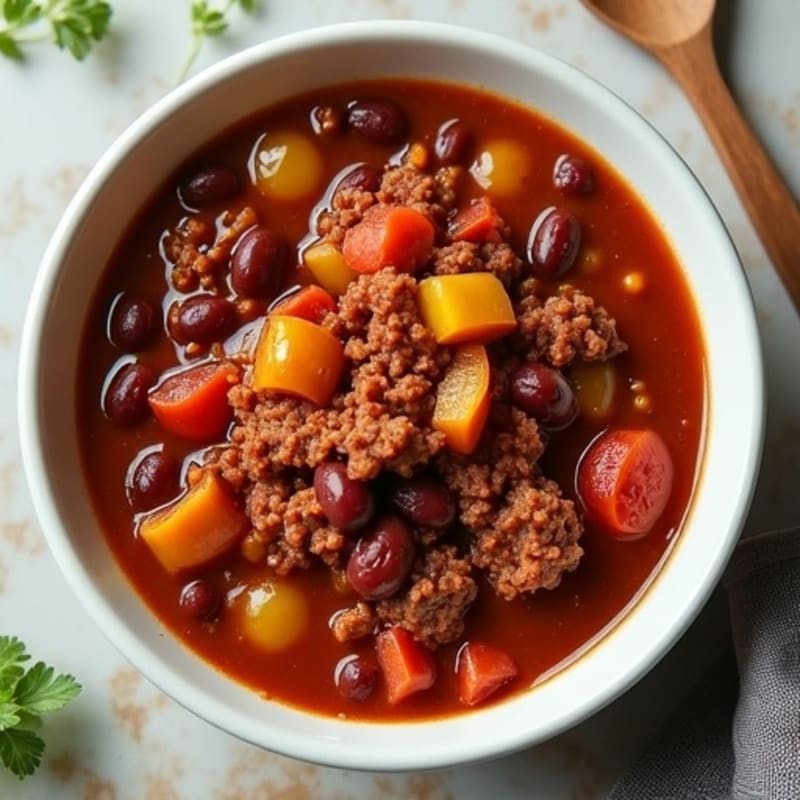 Hearty Slow Cooker Beef Chili