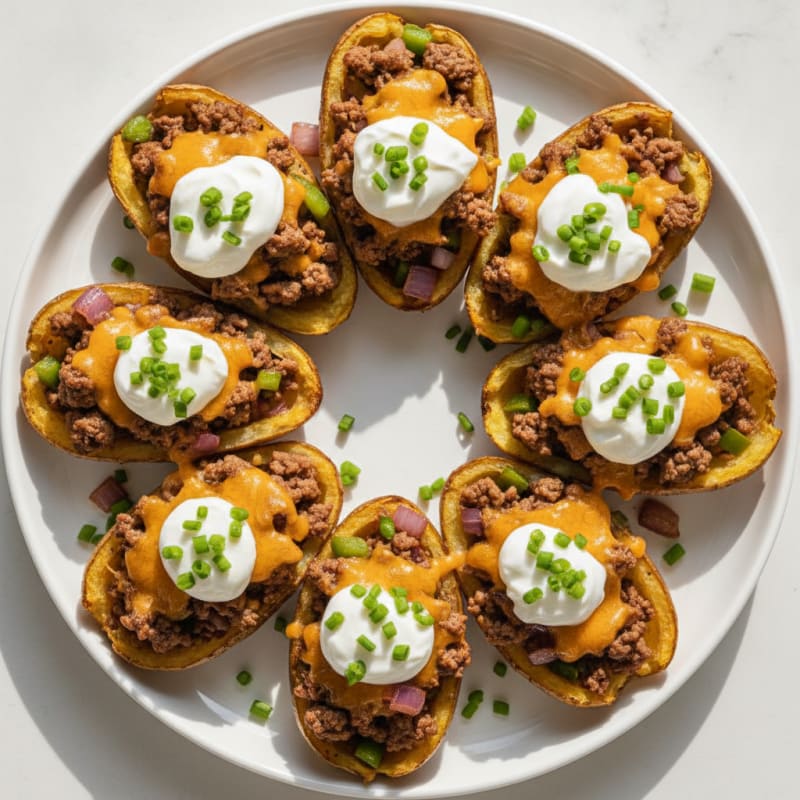 Hearty Beef and Potato Skins