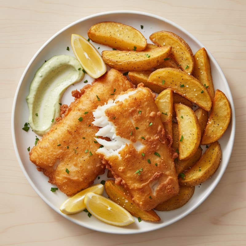 Classic Beer-Battered Fish and Chips