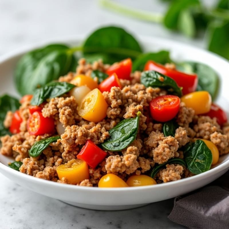 Savory Ground Turkey and Vegetable Skillet