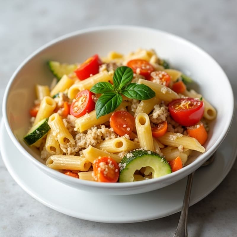 Wholesome Creamy Tuna Pasta Bake with Hidden Veggies