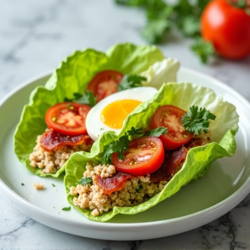 Turkey and Crispy Bacon Lettuce Wraps
