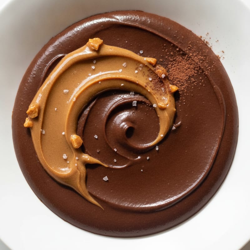 Silky Chocolate Protein Pudding with Almond Butter