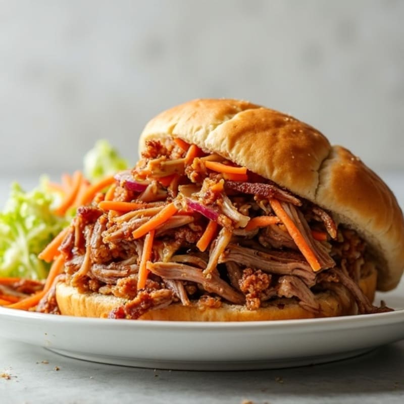 Lean Pulled Pork with Crunchy Cabbage Slaw
