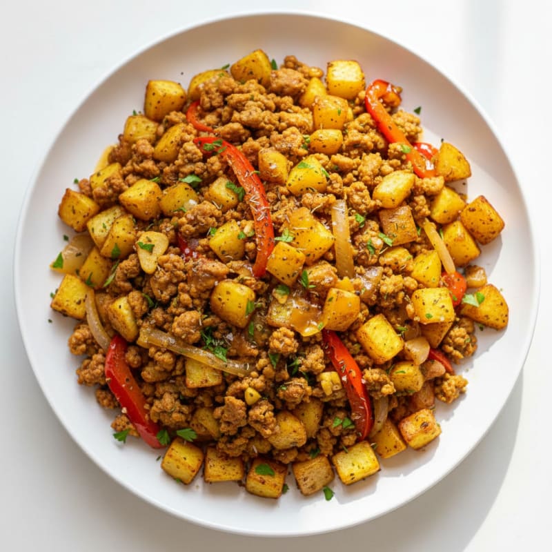 Golden Herb-Roasted Turkey and Potatoes