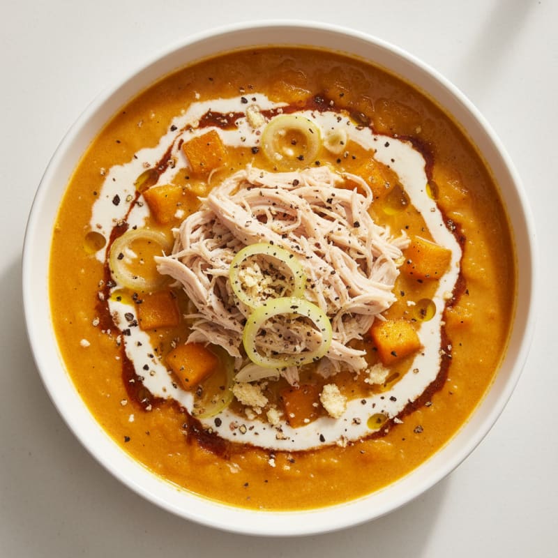 Roasted Pumpkin Coconut Curry Soup