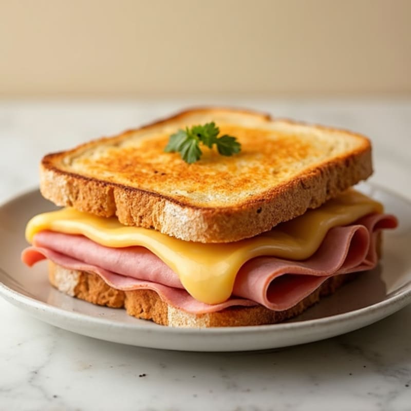 Open-Face Honey Mustard Ham and Swiss Melt