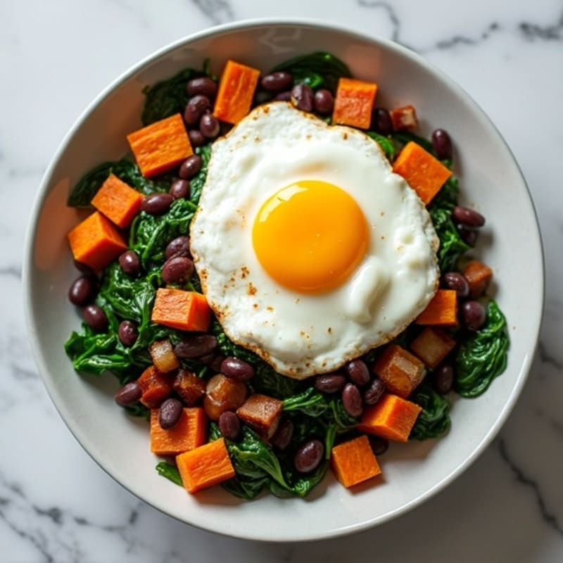 Protein-Packed Sweet Potato Hash with Eggs
