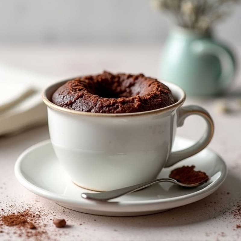 Healthy Chocolate Protein Mug Cake