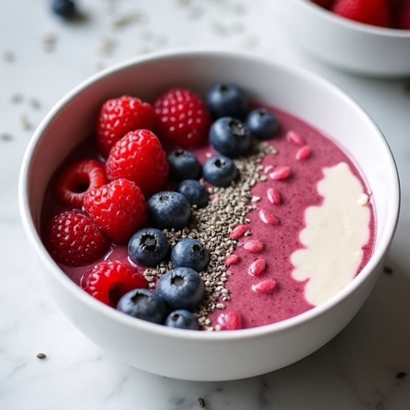 Silky Tofu Berry Smoothie Bowl