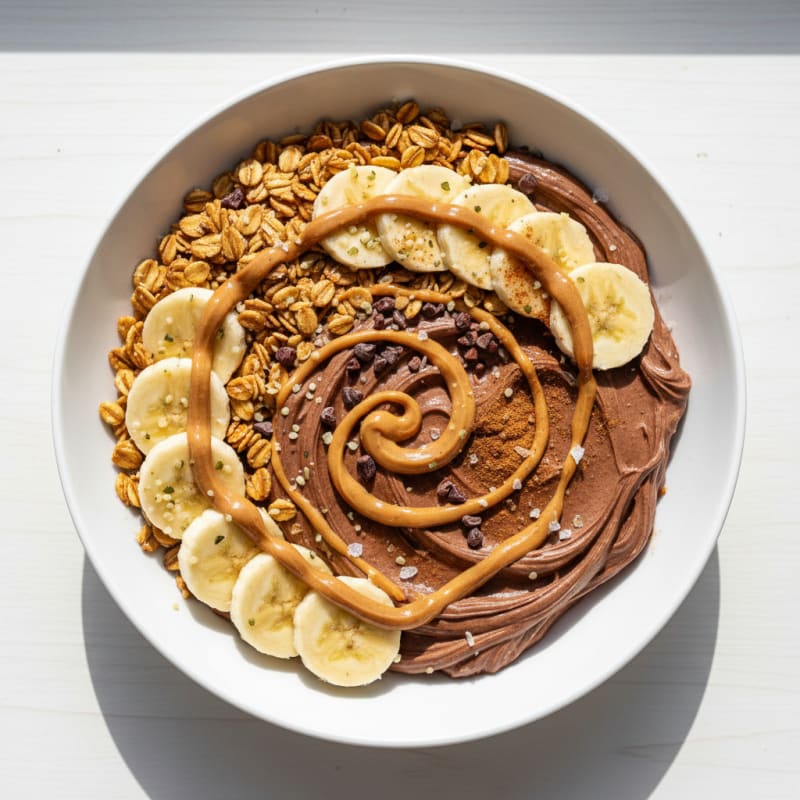 Chocolate Peanut Butter Protein Bowl