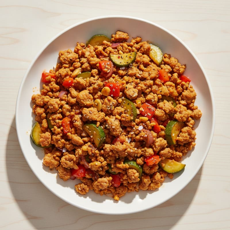 Savory Ground Turkey and Vegetable Skillet