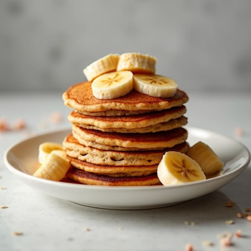 Protein-Packed Caramelized Banana Oat Pancakes