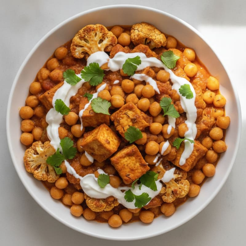 Roasted Vegetable and Chickpea Curry