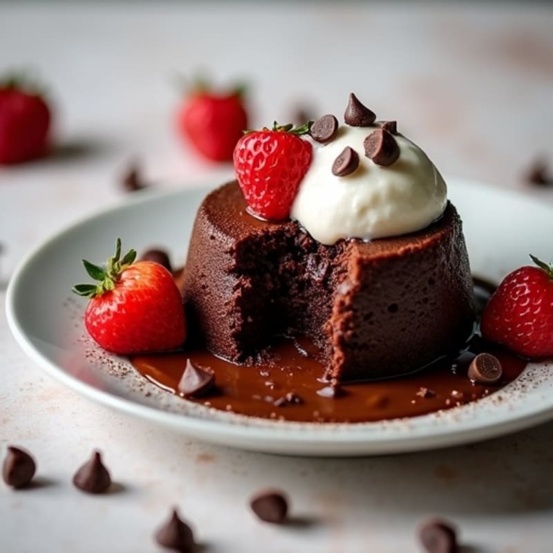 Protein-Packed Molten Chocolate Cake