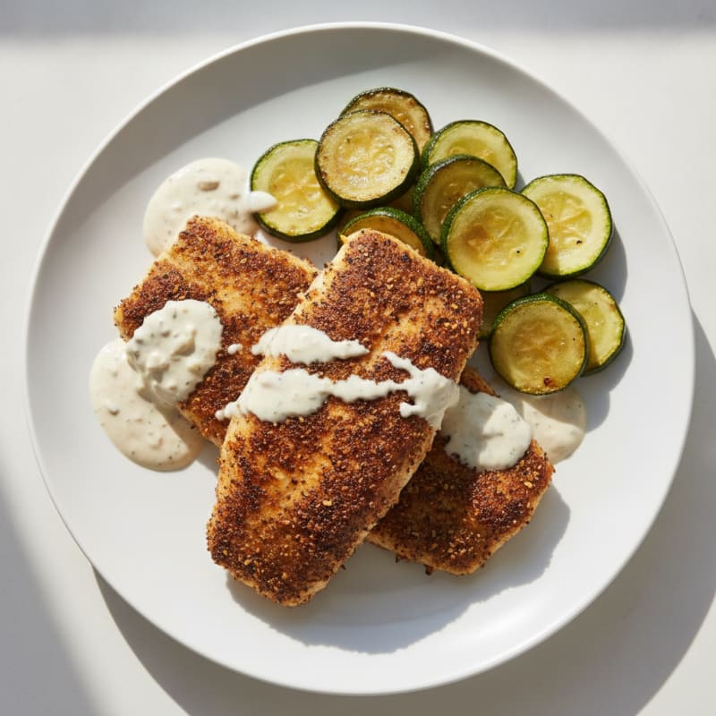 Blackened Catfish with Cajun Remoulade
