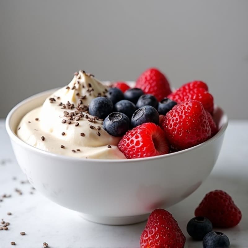 Greek Yogurt Protein Bowl with Mixed Berries