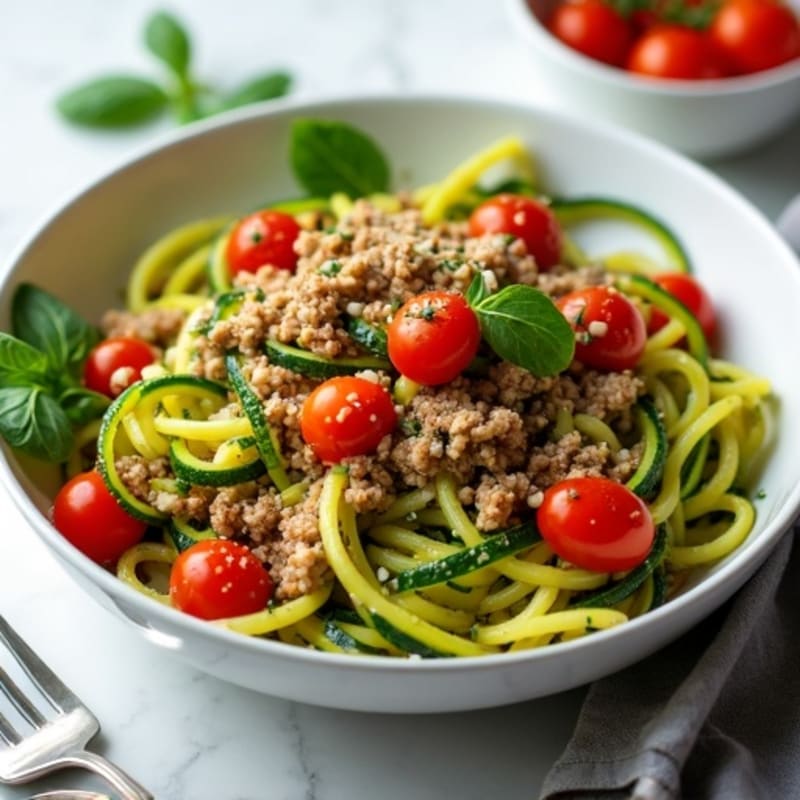 Protein-Packed Turkey and Zucchini Noodle Skillet